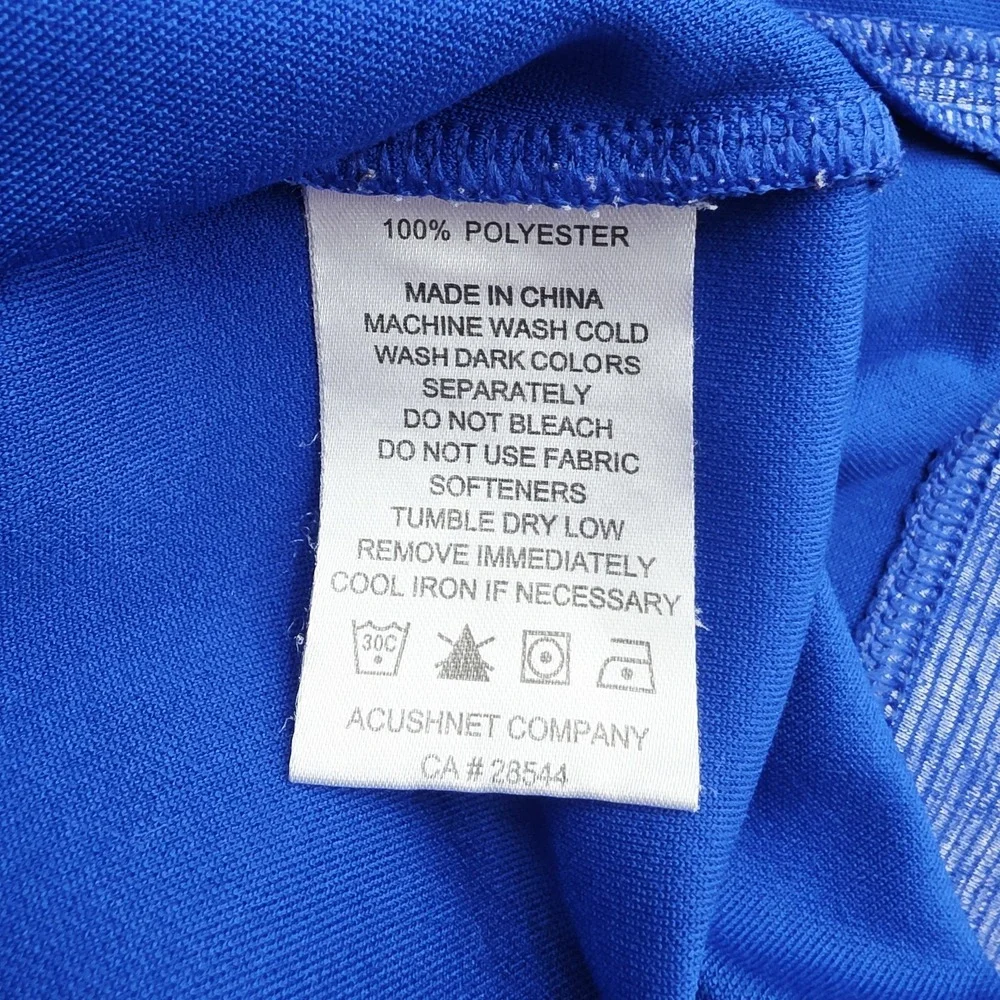 FootJoy Jacket Mens XL Blue Golf 1/4 Zip Performance Pullover Terranea Resort